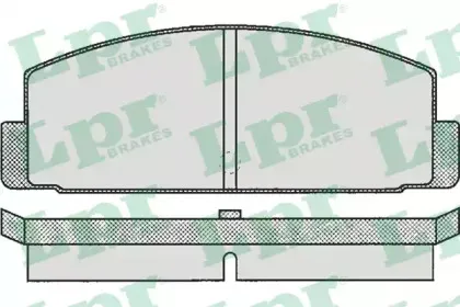 05P160 LPR Комплект тормозных колодок, дисковый тормоз
