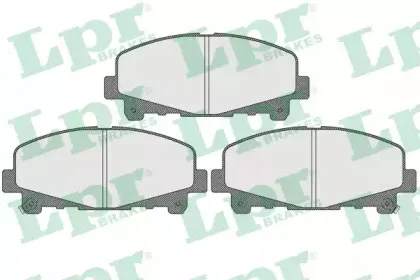 05P1607 LPR Комплект тормозных колодок, дисковый тормоз