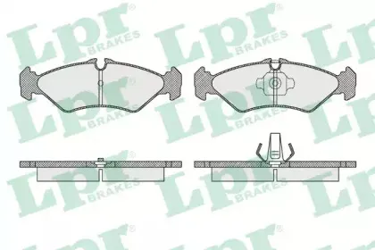 05P1614 LPR Комплект тормозных колодок, дисковый тормоз