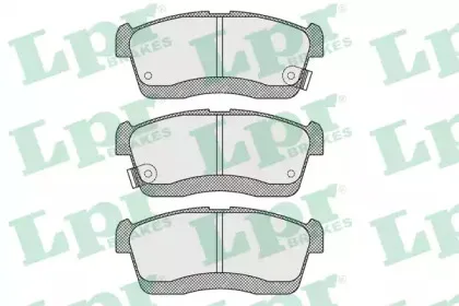 05P1632 LPR Комплект тормозных колодок, дисковый тормоз