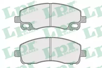 05P1638 LPR Комплект тормозных колодок, дисковый тормоз
