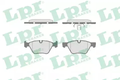 05P1641 LPR Комплект тормозных колодок, дисковый тормоз