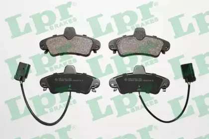 05P1668 LPR Комплект тормозных колодок, дисковый тормоз