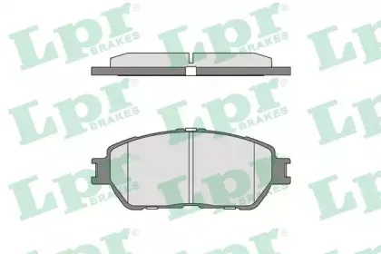 05P1792 LPR Комплект тормозных колодок, дисковый тормоз