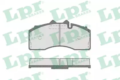 05P1857 LPR Комплект тормозных колодок, дисковый тормоз