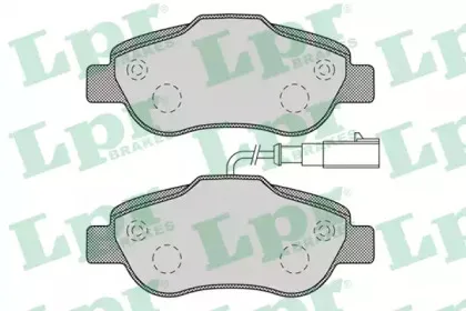 05P1907 LPR Комплект тормозных колодок, дисковый тормоз