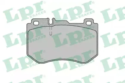 05P1980 LPR Комплект тормозных колодок, дисковый тормоз