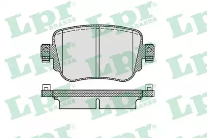 05P1986 LPR Комплект тормозных колодок, дисковый тормоз