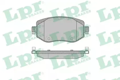 05P2005 LPR Комплект тормозных колодок, дисковый тормоз