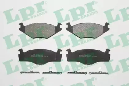 05P224 LPR Комплект тормозных колодок, дисковый тормоз