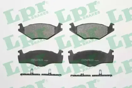 05P225 LPR Комплект тормозных колодок, дисковый тормоз