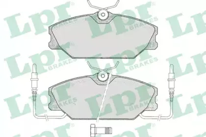 05P258 LPR Комплект тормозных колодок, дисковый тормоз