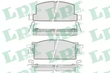 05P287 LPR Комплект тормозных колодок, дисковый тормоз