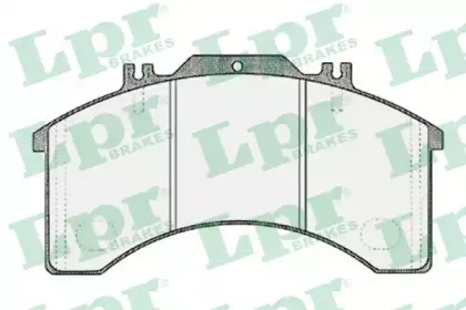 05P309 LPR Комплект тормозных колодок, дисковый тормоз