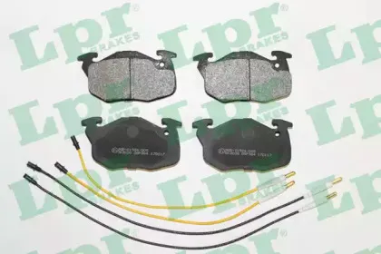 05P384 LPR Комплект тормозных колодок, дисковый тормоз