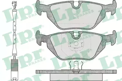 05P463A LPR Комплект тормозных колодок, дисковый тормоз
