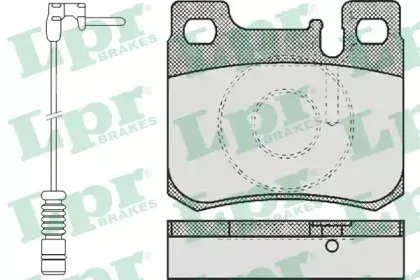 05P485A LPR Комплект тормозных колодок, дисковый тормоз