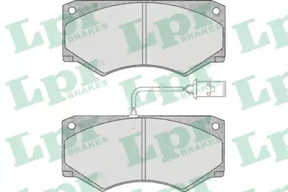05P499 LPR Комплект тормозных колодок, дисковый тормоз
