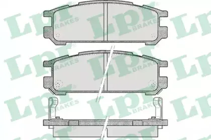 05P517 LPR Комплект тормозных колодок, дисковый тормоз