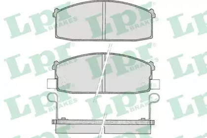 05P527 LPR Комплект тормозных колодок, дисковый тормоз
