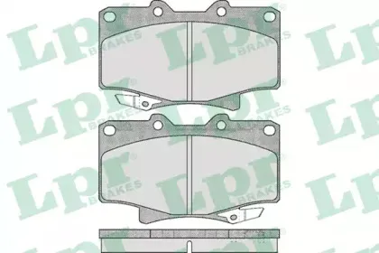 05P537 LPR Комплект тормозных колодок, дисковый тормоз