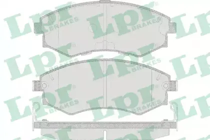 05P640 LPR Комплект тормозных колодок, дисковый тормоз