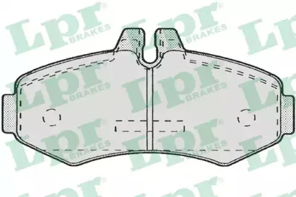 05P672 LPR Комплект тормозных колодок, дисковый тормоз