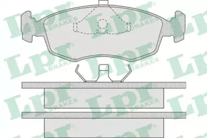 05P678 LPR Комплект тормозных колодок, дисковый тормоз