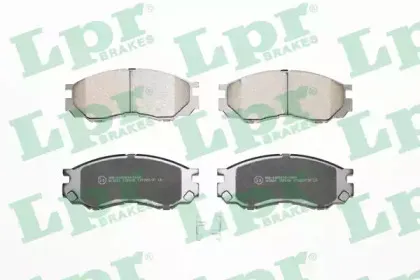05P686 LPR Комплект тормозных колодок, дисковый тормоз