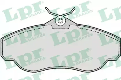 05P728 LPR Комплект тормозных колодок, дисковый тормоз
