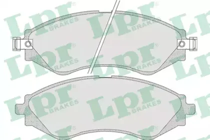 05P729 LPR Комплект тормозных колодок, дисковый тормоз