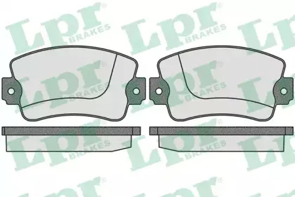 05P731 LPR Комплект тормозных колодок, дисковый тормоз