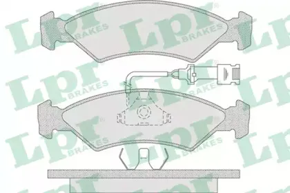 05P734 LPR Комплект тормозных колодок, дисковый тормоз