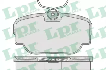 05P739 LPR Комплект тормозных колодок, дисковый тормоз