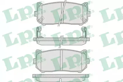 05P808 LPR Комплект тормозных колодок, дисковый тормоз