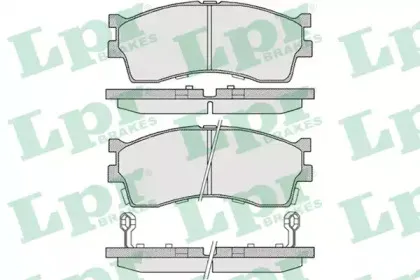05P809 LPR Комплект тормозных колодок, дисковый тормоз