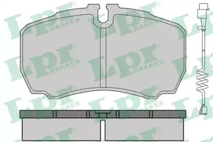 05P830A LPR Комплект тормозных колодок, дисковый тормоз