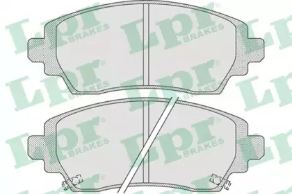 05P834 LPR Комплект тормозных колодок, дисковый тормоз