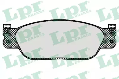 05P843 LPR Комплект тормозных колодок, дисковый тормоз