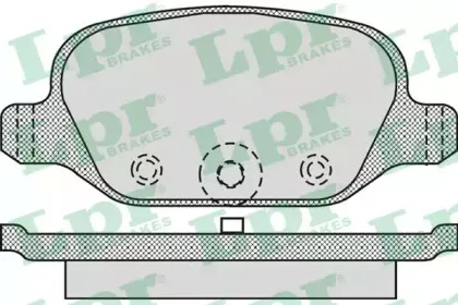 05P872 LPR Комплект тормозных колодок, дисковый тормоз