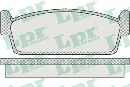 05P925 LPR Комплект тормозных колодок, дисковый тормоз