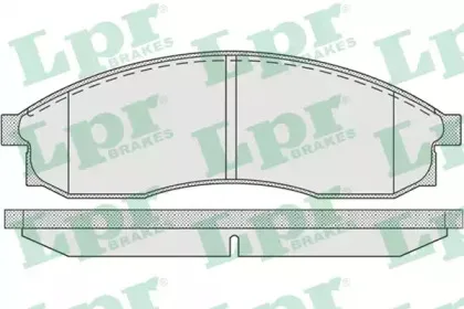05P942 LPR Комплект тормозных колодок, дисковый тормоз