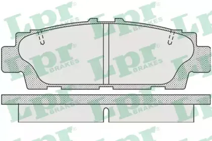 05P943 LPR Комплект тормозных колодок, дисковый тормоз