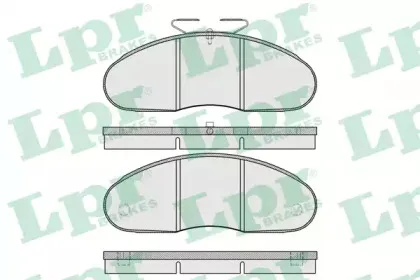 05P961 LPR Комплект тормозных колодок, дисковый тормоз