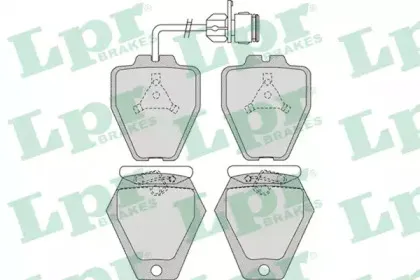 05P981 LPR Комплект тормозных колодок, дисковый тормоз