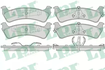 05P990 LPR Комплект тормозных колодок, дисковый тормоз