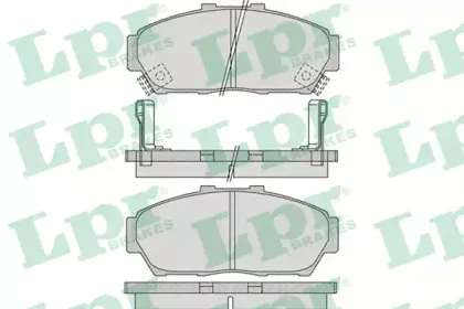 05P993 LPR Комплект тормозных колодок, дисковый тормоз
