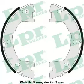 07800 LPR Комплект тормозных колодок, стояночная тормозная система