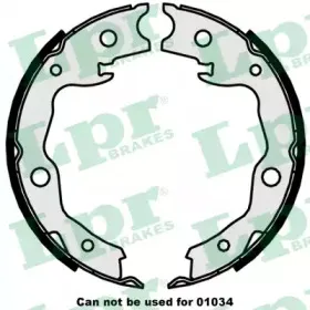 09870 LPR Комплект тормозных колодок, стояночная тормозная система