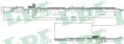 C0046C LPR Трос, управление сцеплением